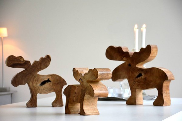 ELK in 3 Größen aus recyceltem Teakholz