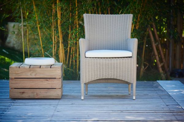 POESIE Sessel Geflecht taupe