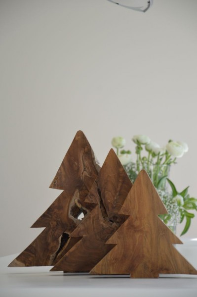 TREE Weihnachtsdekoration Teak massiv