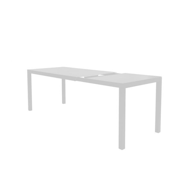 ARIA Tisch Aluminium pulverbeschichtet - ausziehbar