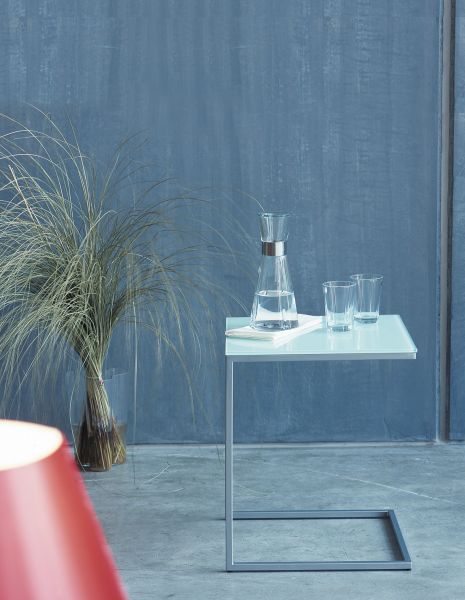 CLASSICO Beistelltisch 40 lunasilber/ weiss