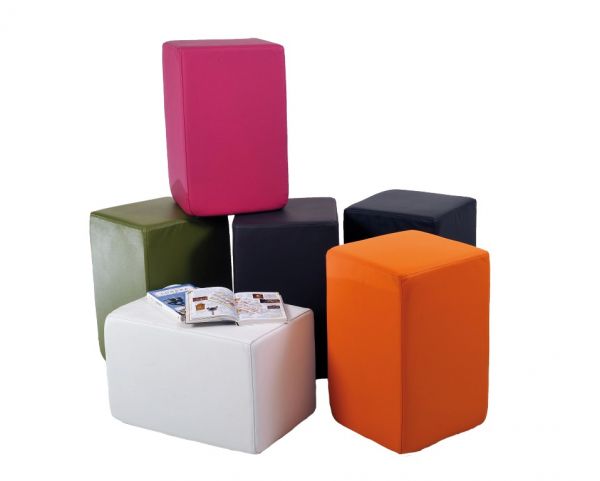 Pouf STANDING Leder bovine kiwi